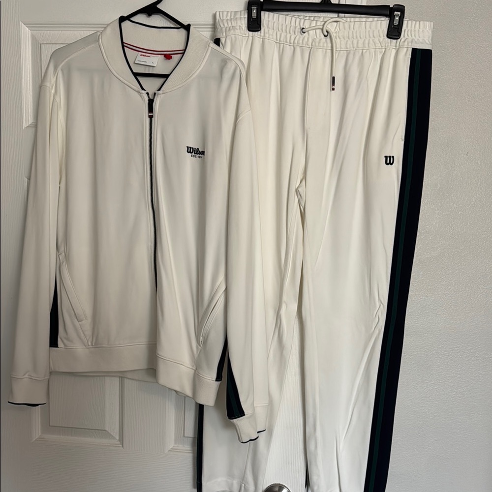 Wilson White and Black Athletic Set